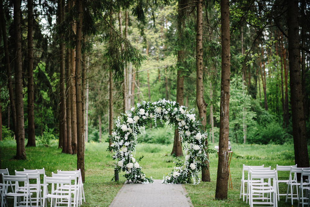 Bryllup i en skov på Sjælland