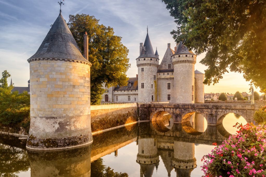Destination bryllup på et chateau slot i Frankrig