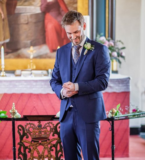 Gom før bryllup i Hornbæk Kirke